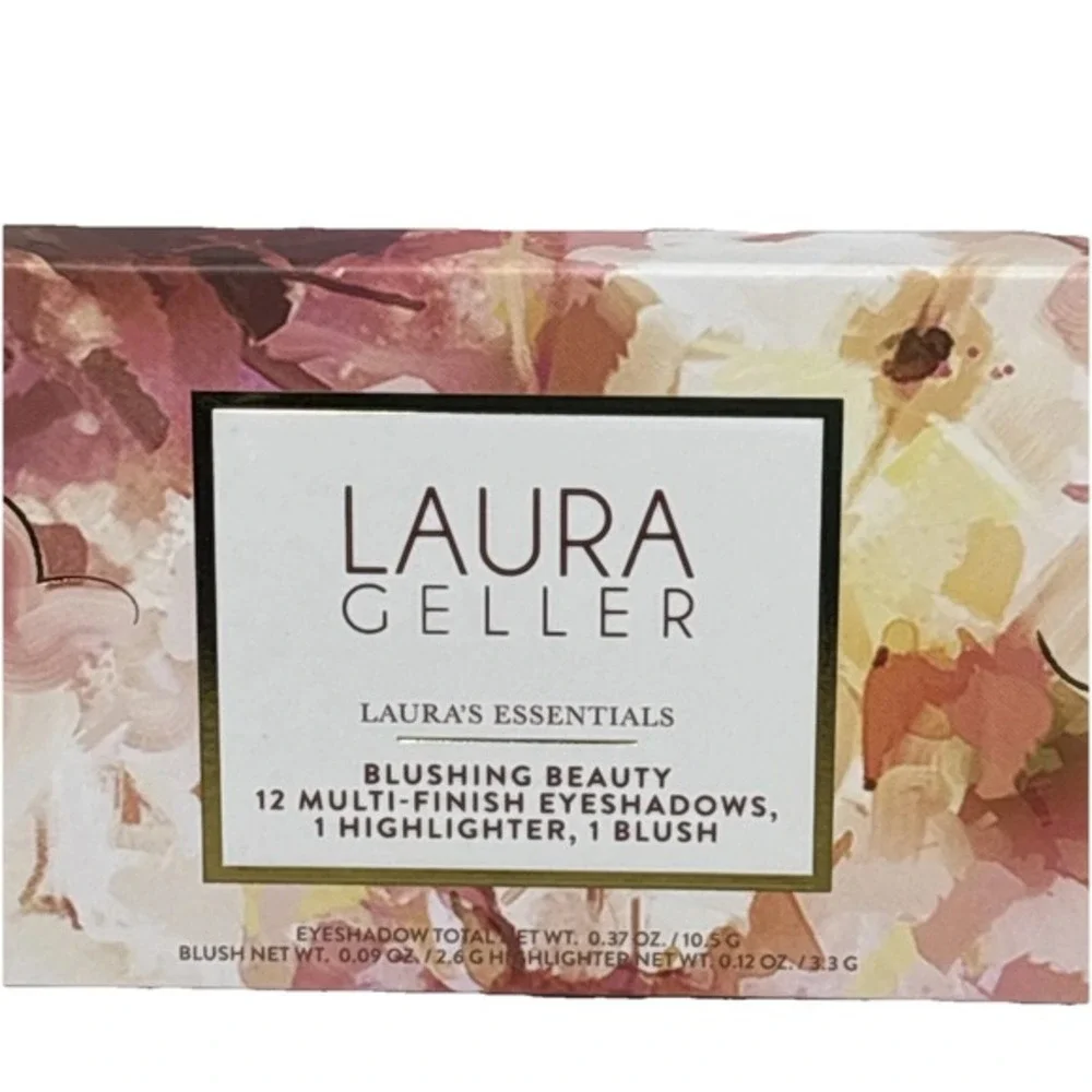 Laura Geller Blushing Beauty Palette 12 Eyeshadows 1 Highlighter 1 Blush‎ New